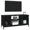 TV staliukas Televizoriaus spintelė, juodos spalvos, 102x35x45cm, mediena