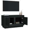 TV staliukas Televizoriaus spintelė, juodos spalvos, 80x35x45cm, mediena
