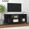 TV staliukas Televizoriaus spintelė, juodos spalvos, 102x35x45cm, mediena