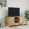 TV staliukas Televizoriaus spintelė OLDEN, ruda, 114x43x57cm, pušies masyvas