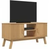 TV staliukas Televizoriaus spintelė OLDEN, ruda, 114x43x57cm, pušies masyvas