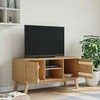 TV staliukas Televizoriaus spintelė OLDEN, ruda, 114x43x57cm, pušies masyvas