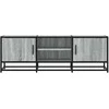 TV staliukas Televizoriaus spintelė, pilka, 120x35x41cm, mediena ir metalas