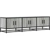 TV staliukas Televizoriaus spintelė, pilka, 150x35x41cm, mediena ir metalas