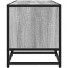 TV staliukas Televizoriaus spintelė, pilka, 120x35x41cm, mediena ir metalas