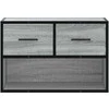 TV staliukas Televizoriaus spintelė, pilka, 60x31x39,5cm, mediena ir metalas