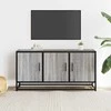 TV staliukas Televizoriaus spintelė, pilka, 100x35x50cm, mediena ir metalas