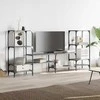 TV staliukas Televizoriaus spintelė, pilka ąžuolo, 206,5x28,5x95cm, mediena