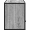 TV staliukas Televizoriaus spintelė, pilka, 80x31x39,5cm, mediena ir metalas
