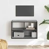 TV staliukas Televizoriaus spintelė, pilka, 60x31x39,5cm, mediena ir metalas