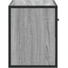 TV staliukas Televizoriaus spintelė, pilka, 60x31x39,5cm, mediena ir metalas