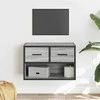 TV staliukas Televizoriaus spintelė, pilka, 60x31x39,5cm, mediena ir metalas