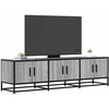 TV staliukas Televizoriaus spintelė, pilka, 150x35x41cm, mediena ir metalas