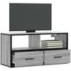 TV staliukas Televizoriaus spintelė, pilka, 80x31x39,5cm, mediena ir metalas