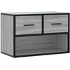 TV staliukas Televizoriaus spintelė, pilka, 60x31x39,5cm, mediena ir metalas