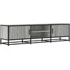TV staliukas Televizoriaus spintelė, pilka, 160x35x41cm, mediena ir metalas