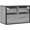 TV staliukas Televizoriaus spintelė, pilka, 60x31x39,5cm, mediena ir metalas