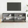 TV staliukas Televizoriaus spintelė, pilka, 120,5x40x46cm, mediena/metalas