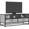TV staliukas Televizoriaus spintelė, pilka, 100x34,5x40cm, mediena/metalas