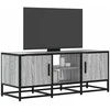 TV staliukas Televizoriaus spintelė, pilka, 100x35x41cm, mediena ir metalas