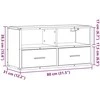 TV staliukas Televizoriaus spintelė, pilka, 80x31x39,5cm, mediena ir metalas