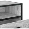 TV staliukas Televizoriaus spintelė, pilka, 80x34,5x40cm, mediena ir metalas