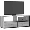TV staliukas Televizoriaus spintelė, pilka, 100x31x39,5cm, mediena/metalas