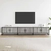 TV staliukas Televizoriaus spintelė, pilka ąžuolo, 240x35x41cm, mediena