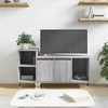 TV staliukas Televizoriaus spintelė, pilka ąžuolo, 100x35x55cm, mediena