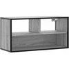 TV staliukas Televizoriaus spintelė, pilka, 80x31x39,5cm, mediena ir metalas