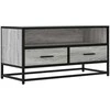 TV staliukas Televizoriaus spintelė, pilka, 80x34,5x40cm, mediena ir metalas