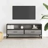 TV staliukas Televizoriaus spintelė, pilka, 100x34,5x40cm, mediena/metalas