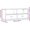 TV staliukas Televizoriaus spintelė, pilka, 100x31x39,5cm, mediena/metalas