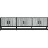 TV staliukas Televizoriaus spintelė, pilka, 150x35x41cm, mediena ir metalas