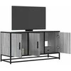 TV staliukas Televizoriaus spintelė, pilka, 100x35x50cm, mediena ir metalas