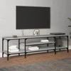 TV staliukas Televizoriaus spintelė, pilka, 161x35x45cm, mediena ir geležis