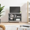TV staliukas Televizoriaus spintelė, pilka ąžuolo, 69,5x30x50cm, mediena