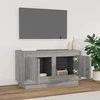 TV staliukas Televizoriaus spintelė, pilka ąžuolo, 80x35x45cm, mediena