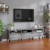 TV staliukas Televizoriaus spintelė, pilka ąžuolo, 150x30x44,5cm, mediena