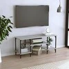 TV staliukas Televizoriaus spintelė, pilka ąžuolo, 102x35x45,5cm, mediena