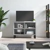 TV staliukas Televizoriaus spintelė, pilka ąžuolo, 69,5x30x50cm, mediena