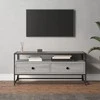TV staliukas Televizoriaus spintelė, pilka ąžuolo, 100x35x45cm, mediena