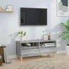 TV staliukas Televizoriaus spintelė, pilka ąžuolo, 100x34,5x44,5cm, mediena