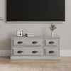 TV staliukas Televizoriaus spintelė, pilka ąžuolo, 100x35,5x45cm, mediena