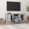 TV staliukas Televizoriaus spintelė, pilka ąžuolo, 100x35,5x45cm, mediena