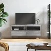 TV staliukas Televizoriaus spintelė, pilka ąžuolo, 100x34,5x44,5cm, mediena