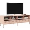 TV staliukas Televizoriaus spintelė, rožinė, 135x39x43,5cm, plienas