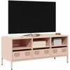 TV staliukas Televizoriaus spintelė, rožinė, 101,5x39x43,5cm, plienas