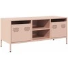 TV staliukas Televizoriaus spintelė, rožinė, 101,5x39x43,5cm, plienas