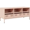 TV staliukas Televizoriaus spintelė, rožinė, 101,5x39x43,5cm, plienas